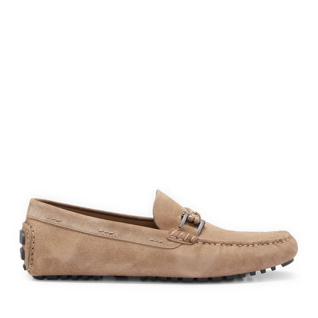 Hugo Boss Driver Moccasin Shoes - Beige